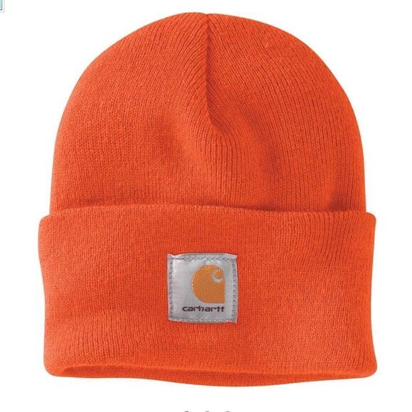 Carhartt Acrylic Watch Hat‎ Bright Orange Nwt in packaging - Picture 2 of 6